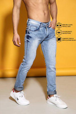80% OFF on Sobbers Slim Men Light Blue Jeans 80% OFF on Sobbers Slim Men Light Blue Jeans