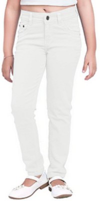 ADBUCKS Regular Girls White Jeans