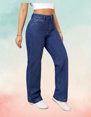 VK Fashion Straight Fit Women Dark Blue Jeans