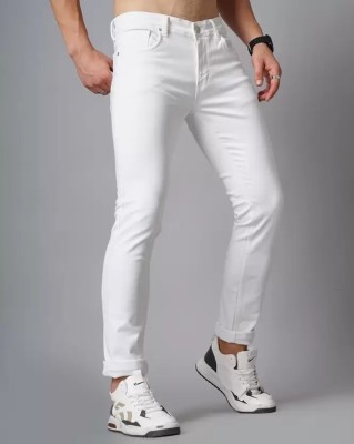 linaria Straight Fit Men White Jeans