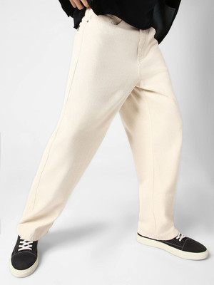 Zaba Denim Relaxed Fit Men Beige Jeans