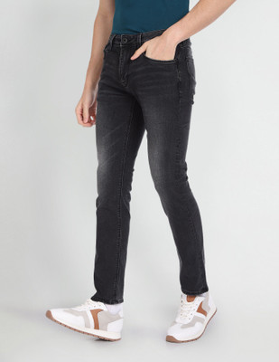 FLYING MACHINE Tapered Fit Men Black Jeans