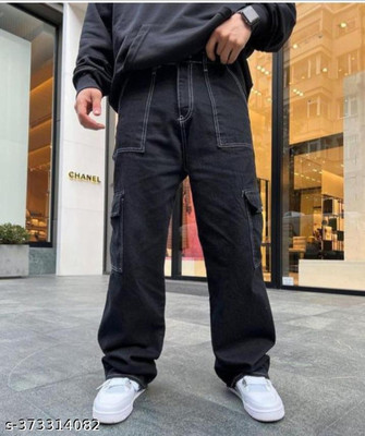 markview Relaxed Fit Men Black Jeans