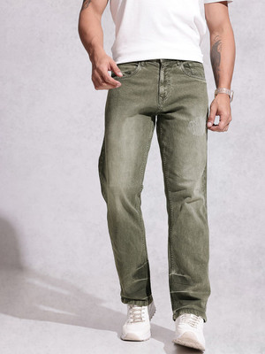 WROGN Regular Men Green Jeans