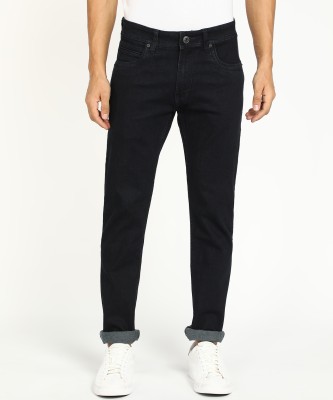 PETER ENGLAND Tapered Fit Men Black Jeans