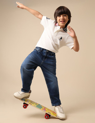 U.S. POLO ASSN. Loose Fit Boys Blue Jeans