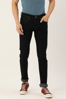 PETER ENGLAND Tapered Fit Men Black Jeans