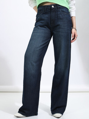 Tokyo Talkies Straight Fit Women Blue Jeans