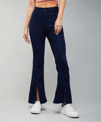 DOLCE CRUDO Boot-Leg Women Blue Jeans