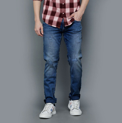 fineblu Skinny Men Dark Blue Jeans
