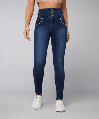 DOLCE CRUDO Slim Women Dark Blue Jeans