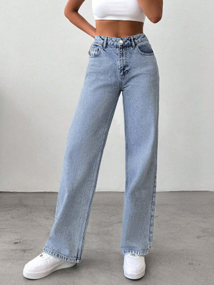 Dressberry Straight Fit Women Light Blue Jeans