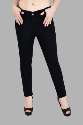 Herway Regular Women Black Jeans