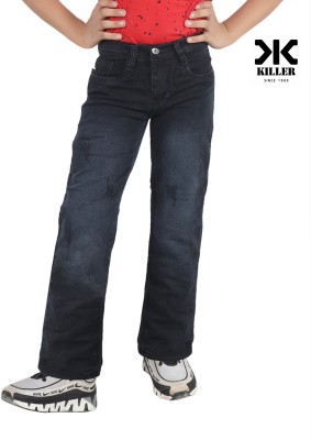 KILLER Straight Fit Boys Black Jeans