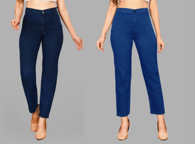 evyavan enterprise Regular Women Multicolor Jeans(Pack of 2)