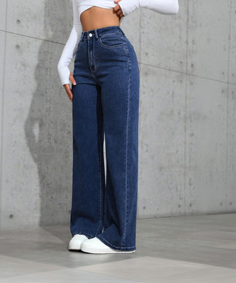 Crazeis Relaxed Fit Women Dark Blue Jeans