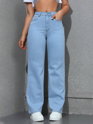 silver threads Straight Fit Women Light Blue Jeans