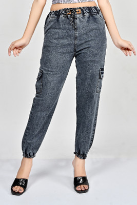 Corner Street Jogger Fit Women Dark Grey Jeans