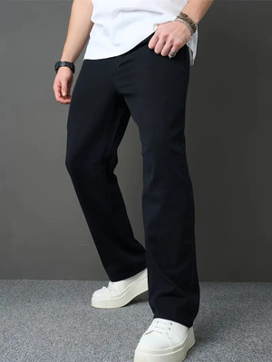 WAZWEAR Straight Fit Men Black Jeans