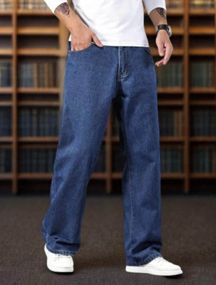Denim Life Loose Fit Men Dark Blue Jeans