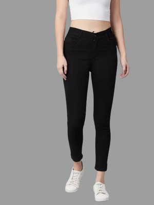 seetoo Skinny Women Black Jeans