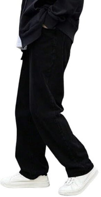 BINHARUN Loose Fit Men Black Jeans