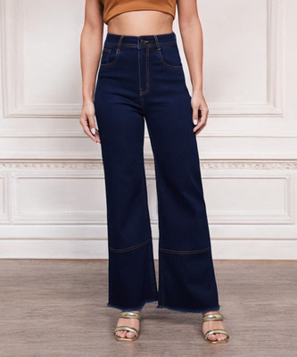 Miss Chase Boot-Leg Women Blue Jeans