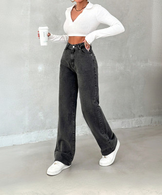 Robecult Boyfriend Women Black Jeans