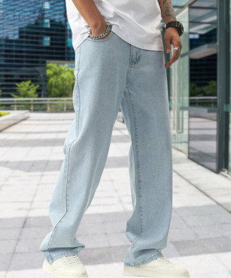 OFTEN TREND Loose Fit Men Black Jeans