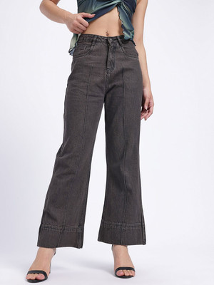 Glitchez Loose Fit Women Grey Jeans