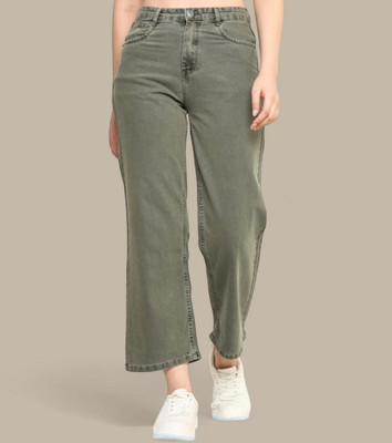 Angelo Relaxed Fit Women Dark Green Jeans