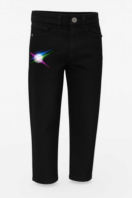 Fashionhub Slim Boys Black Jeans