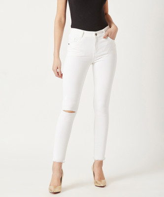 Miss Chase Skinny Women White Jeans