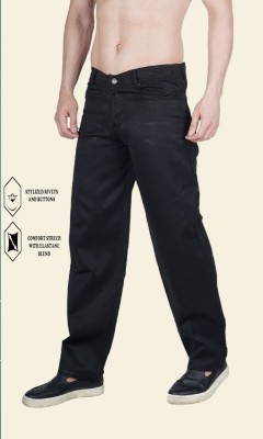 Flarex Boyfriend Men Black Jeans