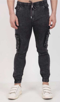 PHYASANA Jogger Fit Men Black Jeans