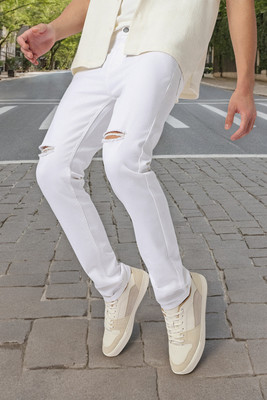 Urbano Fashion Regular Men White Jeans