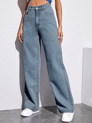 Fiyora Fashion Straight Fit Women Grey Jeans