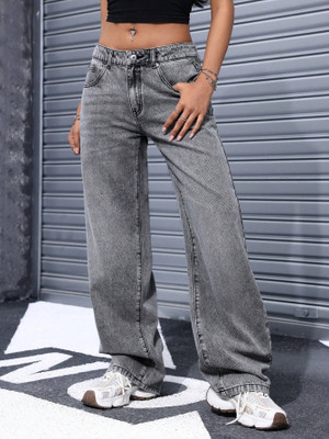 Crazeis Straight Fit Women Grey Jeans