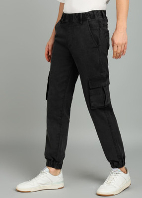 SHIMTEC Jogger Fit Men Black Jeans