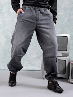 The Indian Garage Co. Relaxed Fit Men Grey Jeans