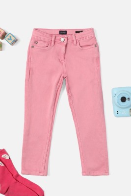 Allen Solly Slim Girls Pink Jeans