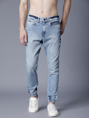 HIGHLANDER Jogger Fit Men White, Blue Jeans