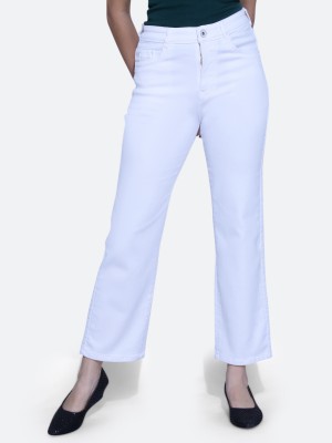 FCK-3 Boot-Leg Women White Jeans