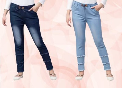 GlamSmart Regular Women Blue Jeans(Pack of 2)