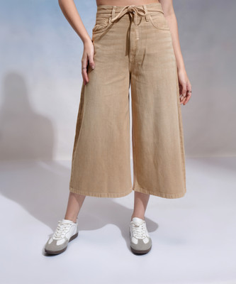 Tokyo Talkies Boot-Leg Women Beige Jeans