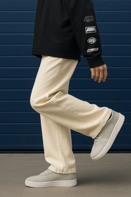 Everstep Boot-Leg Men White Jeans