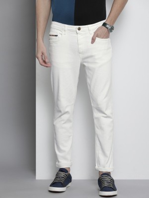 The Indian Garage Co. Carrot Fit Men White Jeans