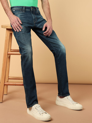 Wrangler Skinny Men Dark Blue Jeans
