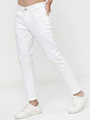 SE GENZ TRENDS Boyfriend Men White Jeans