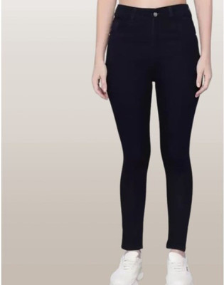 Amar Denim Skinny Women Black Jeans